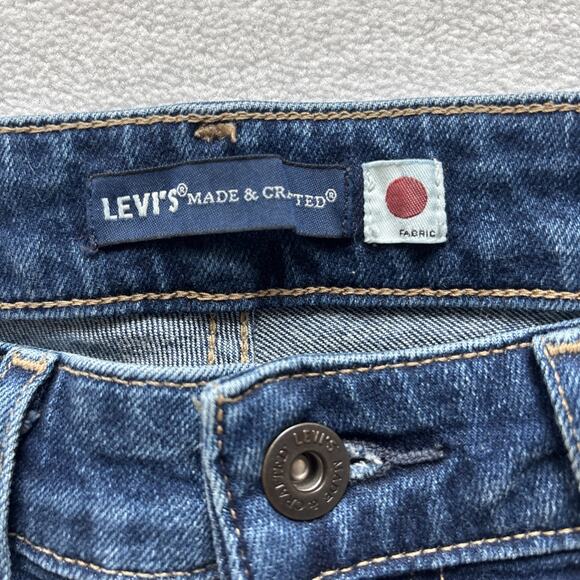 Levis Made and Crafted Japan Fabric Women’s 28x30 721 Blue Jean High Rise Skinny - Picture 5 of 16